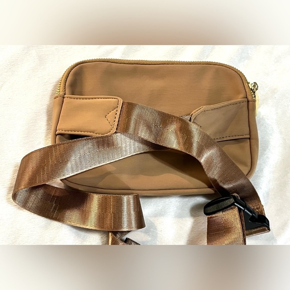 Zorfin Tan Brown Belt Bag Fanny Pack Pockets Adjustable Strap Water Resistant - Picture 11 of 16